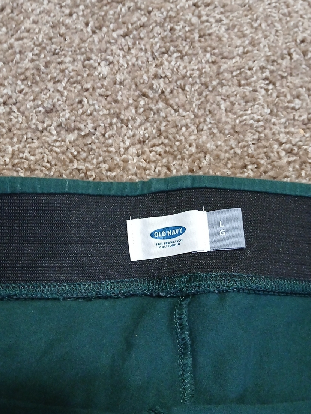 Women's Old Navy Teal Green Leggings Size Large - Picture 3 of 3